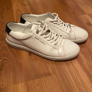 Mens Saint Laurent White Sneakers